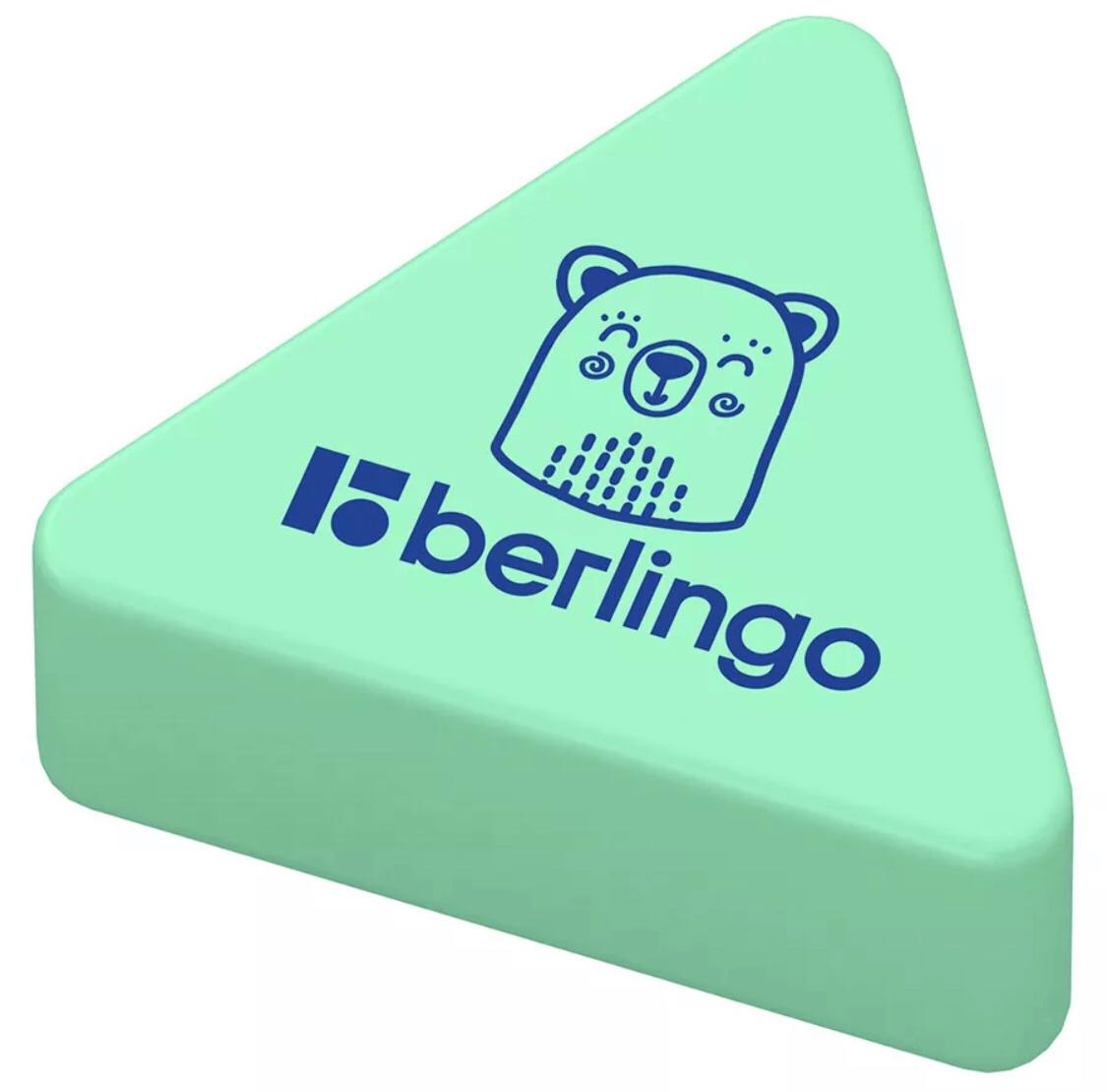 

Ластик канцелярский Berlingo ПВХ, зеленый, 2x3x3 см, 1 шт, Разноцветный, Ластик