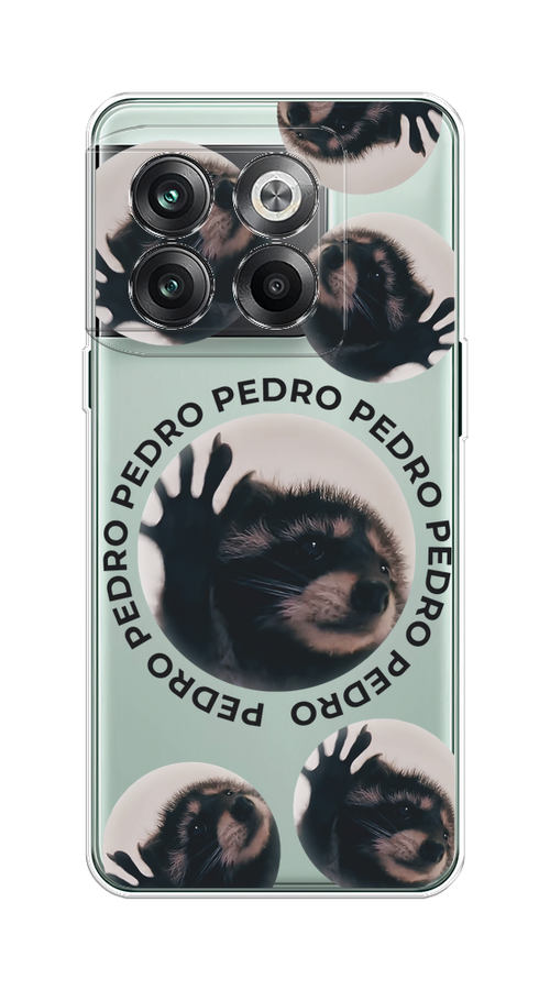 

Чехол на OnePlus 10T/Ace Pro "Pedro енот", Черный;бежевый;прозрачный, 153150-1