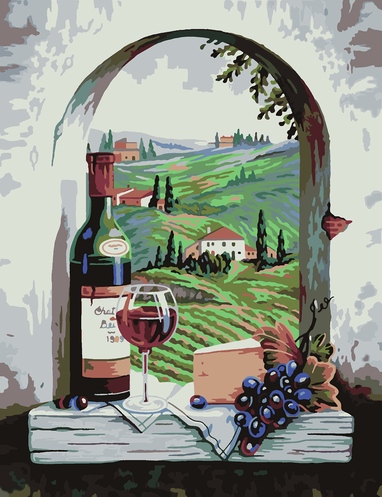 Картина по номерам Красиво Красим Тосканский Вид 60х80см