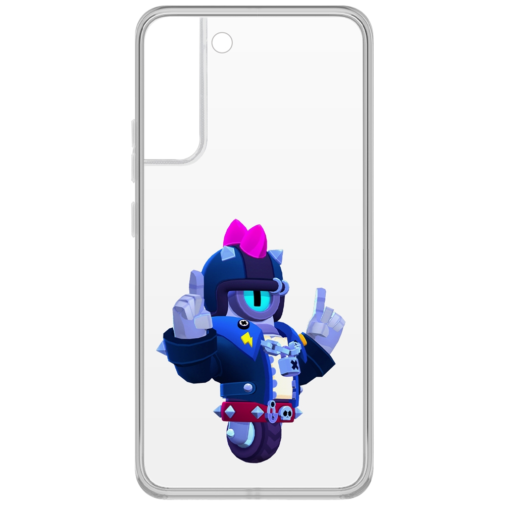 

Чехол-накладка Brawl Stars-Дикий Сту для Samsung Galaxy S22+, Прозрачный
