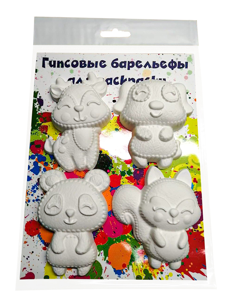 

Комплект (5 наборов) гипсовых барельефов Дом ремёсел Зверушки-4