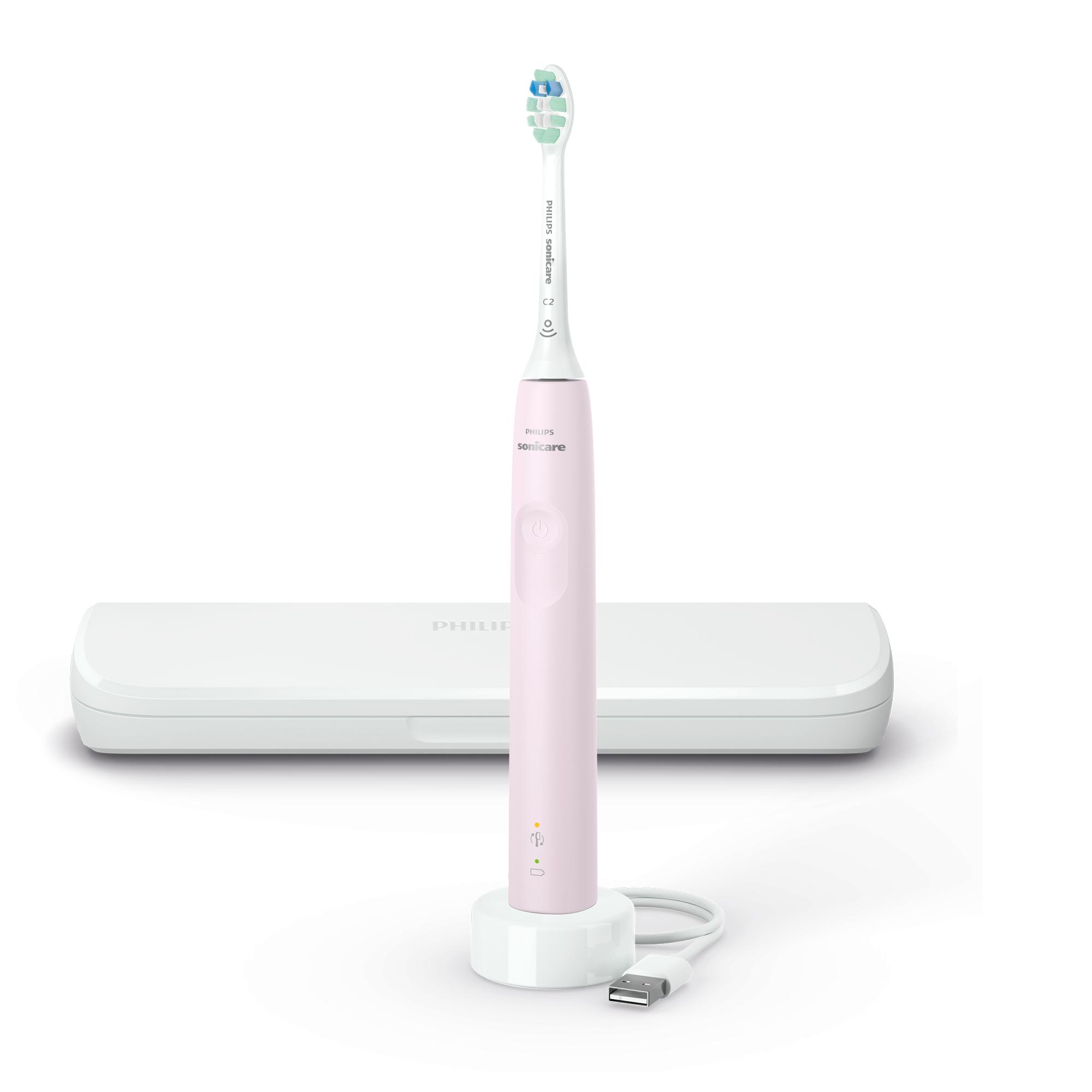 Электрическая зубная щетка Philips Sonicare 3100 series HX3673/11 White/Pink зубная щетка электрическая philips sonicare diamondclean hx9352 04