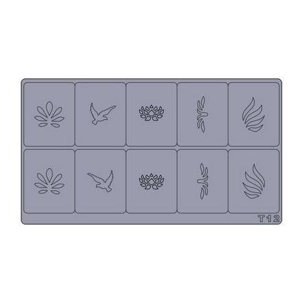 

Набор, Freedecor, Трафареты для аэрографии T12, 3 шт.