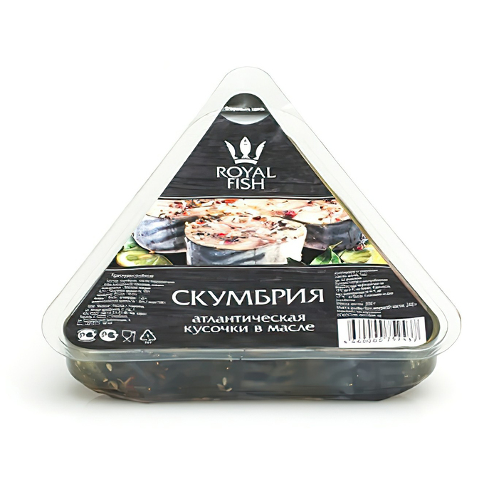 фото Скумбрия royal fish атлантическая кусочки в масле 300 г