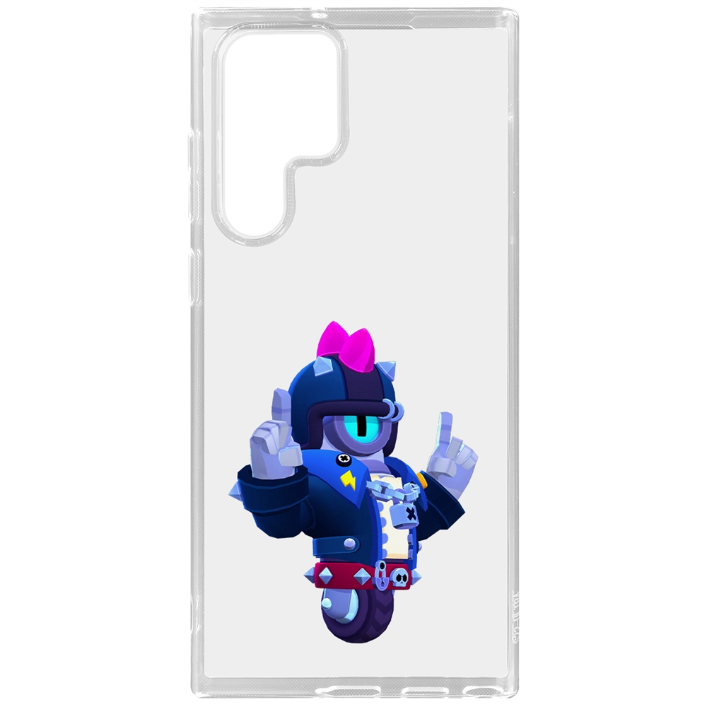 

Чехол-накладка Brawl Stars-Дикий Сту для Samsung Galaxy S22 Ultra, Прозрачный