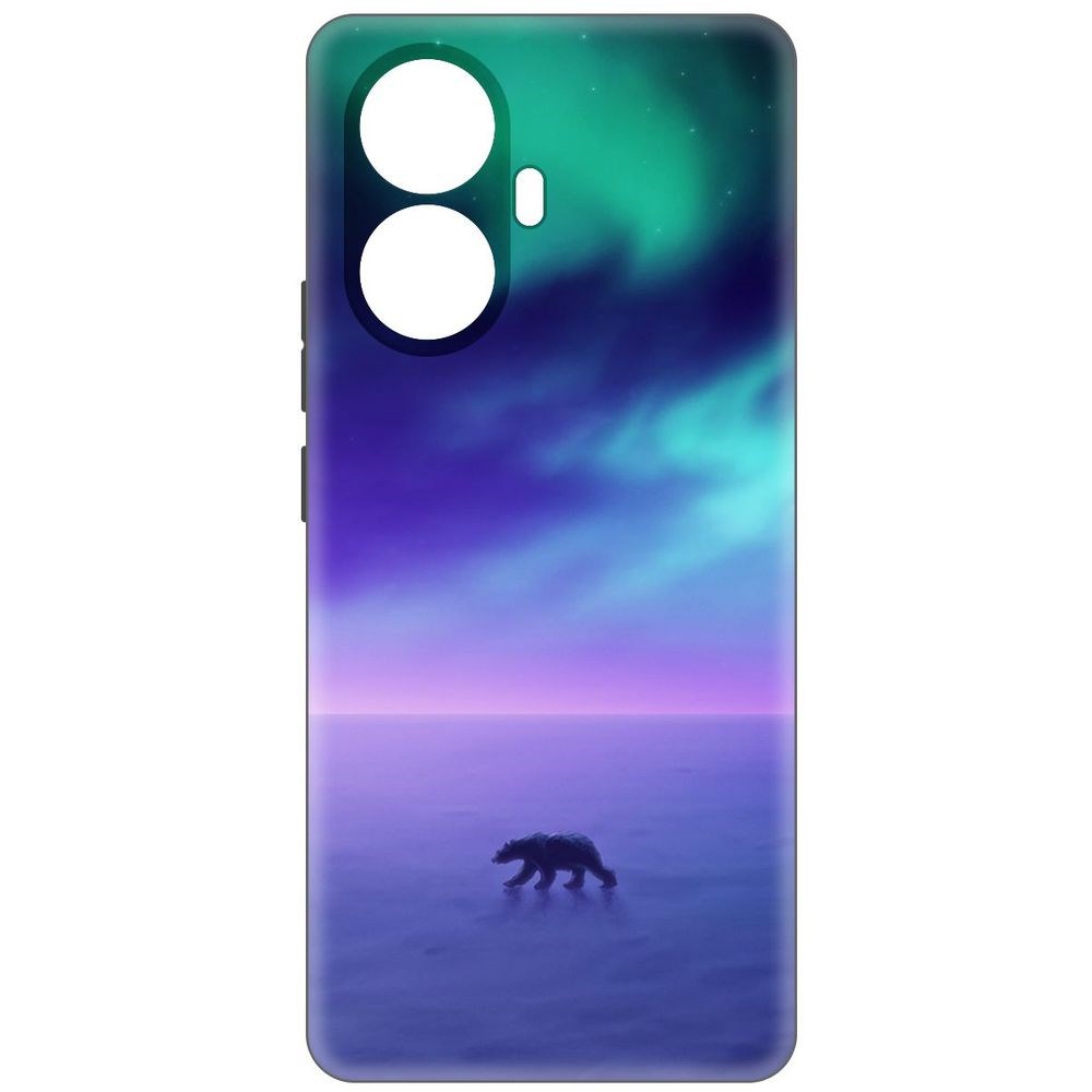 

Чехол-накладка Софт Северное Сияние для Realme 10 Pro+, Черный
