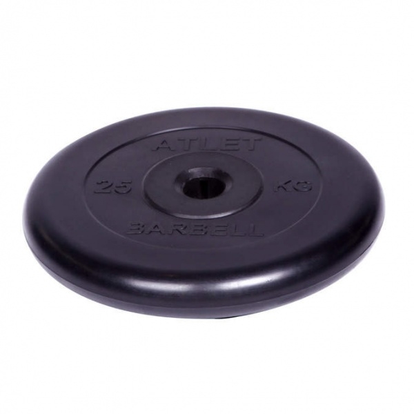 

Диск для штанги MB Barbell Atlet 25 кг, 31 мм черный, Atlet