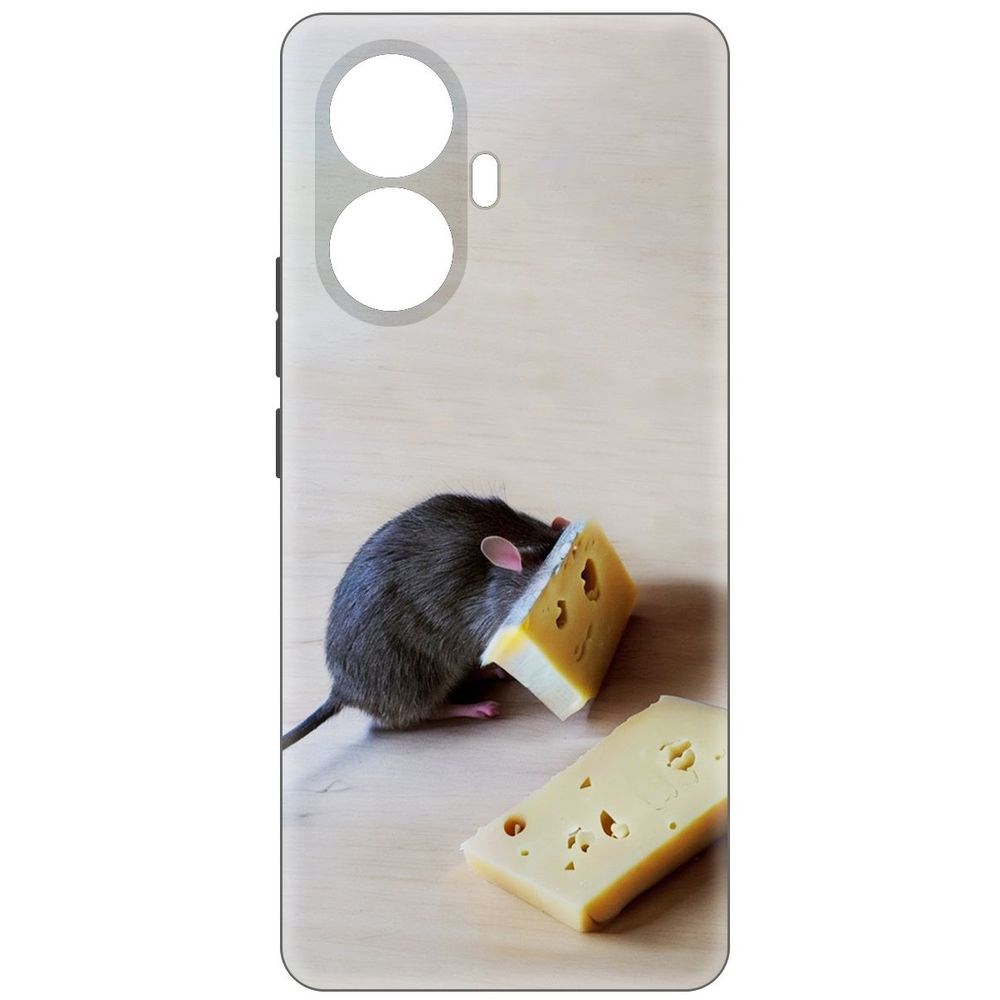 фото Чехол-накладка софт мышь и сыр для realme 10 pro+ krutoff
