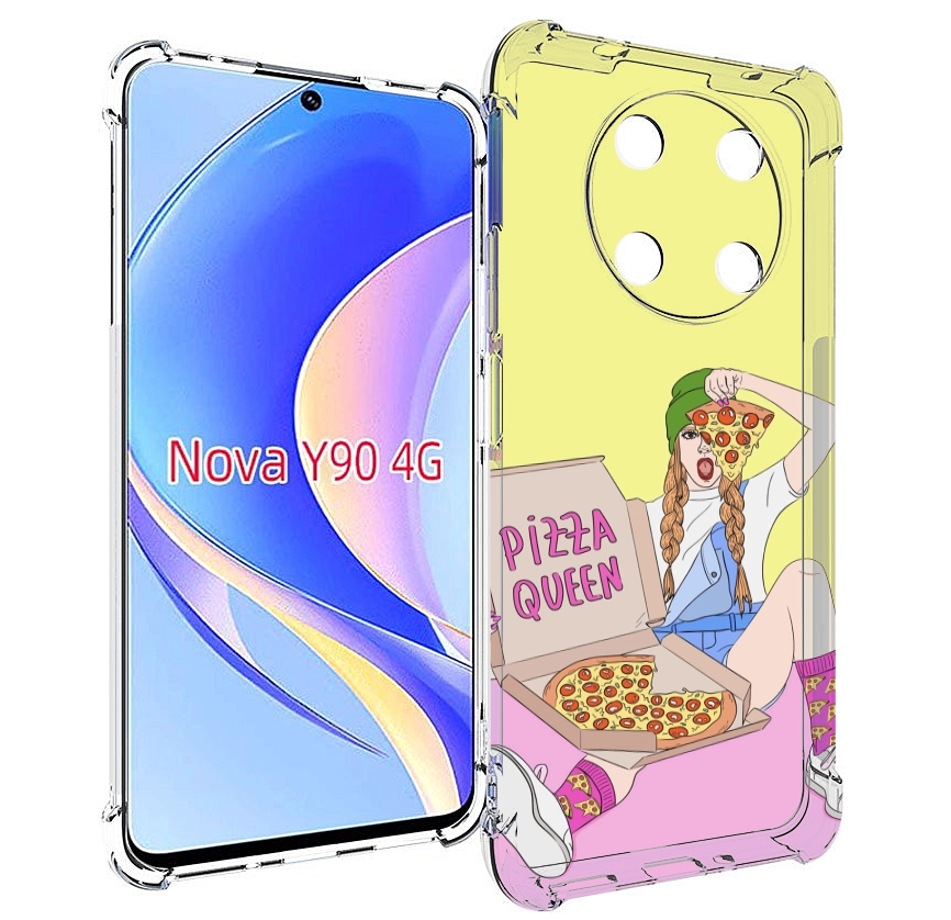 

Чехол MyPads королева-пиццы женский для Huawei Nova Y90 (CTR-LX1) / Enjoy 50 Pro, Tocco