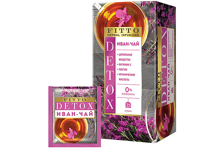 Fitto чай травяной Detox Иван-чай 37 г 321₽