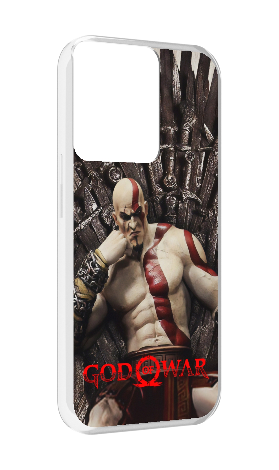 

Чехол MyPads God of War Кратос для OPPO Reno 8, Прозрачный, Tocco