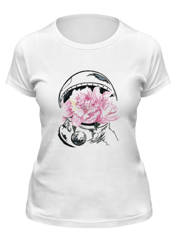 

Футболка женская Printio Space белая 2XL, Белый, Space