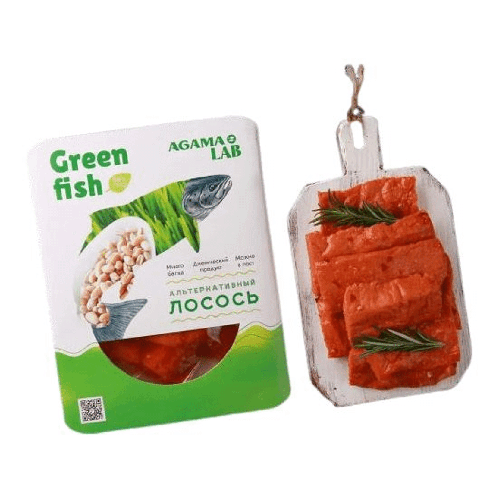 Филе Agama LAB Green fish со вкусом лосося в кисло-сладком соусе замороженное 300 г 319₽