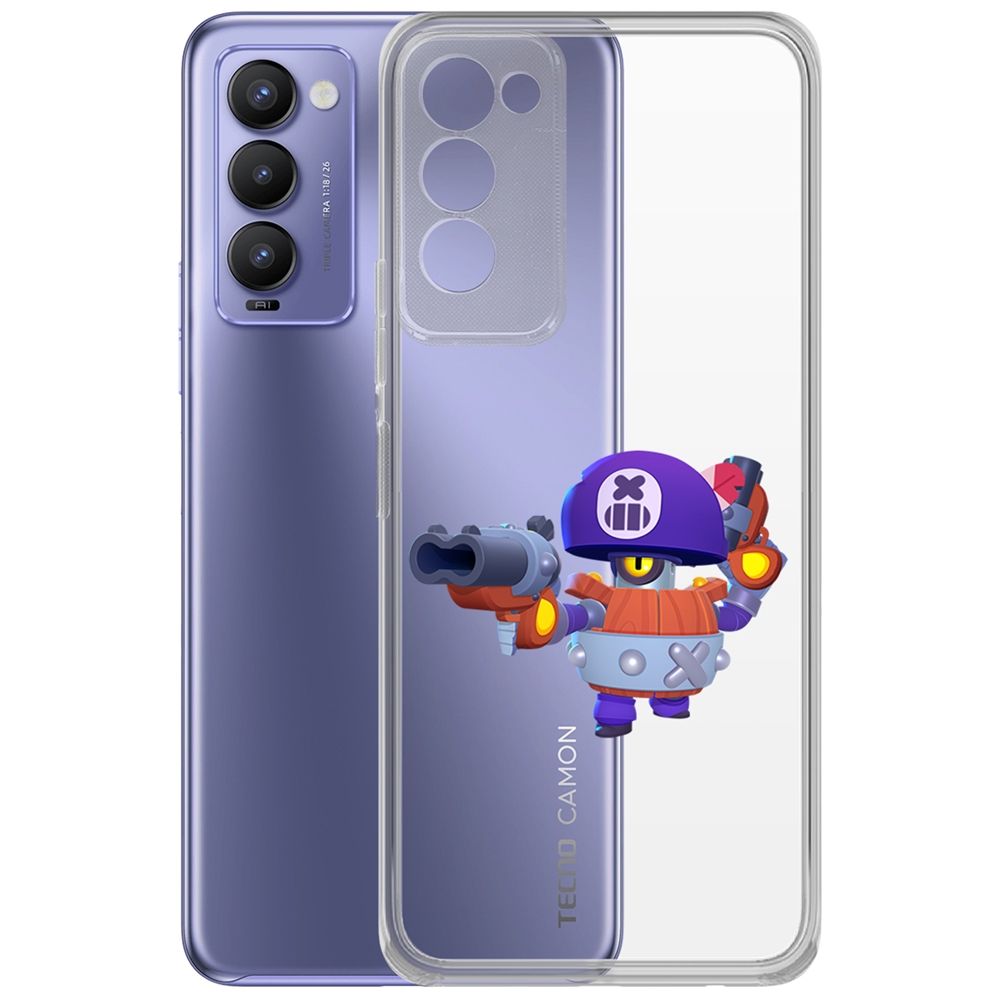 

Чехол-накладка Brawl Stars-Дэррил для Tecno Camon 18/18P
