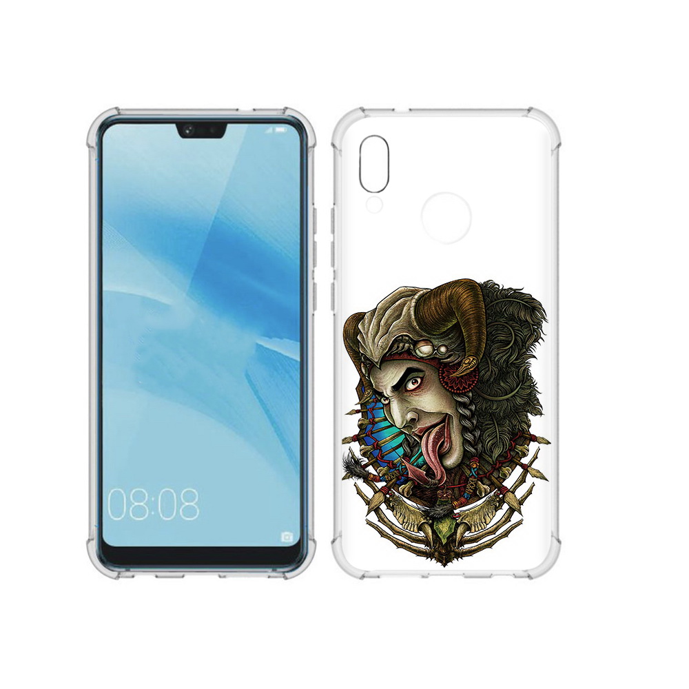 

Чехол MyPads Tocco для Huawei P20 Lite длинный язык (PT130405.51.330), Прозрачный, Tocco