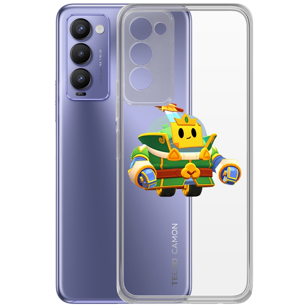 

Чехол-накладка Brawl Stars-Изумрудный Принц Спраут для Tecno Camon 18/18P