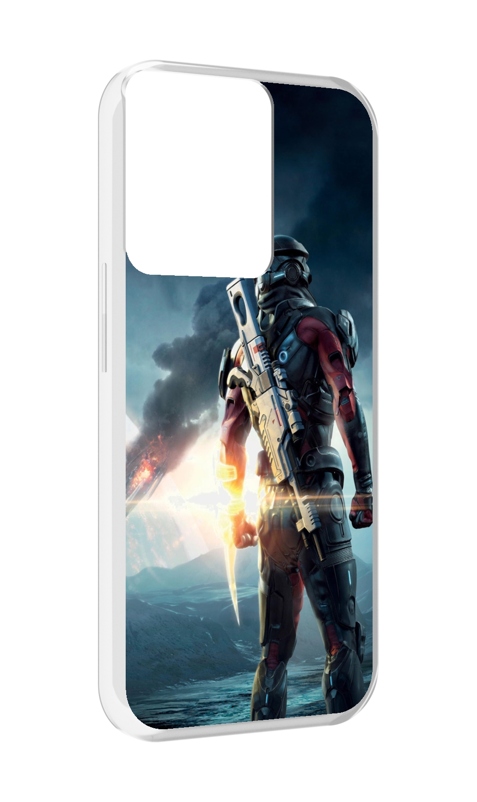 

Чехол MyPads Mass Effect Andromeda Ryder для OPPO Reno 8, Прозрачный, Tocco