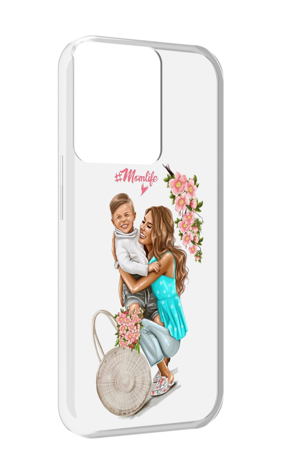 

Чехол MyPads Momlife для OPPO Reno 8, Прозрачный, Tocco