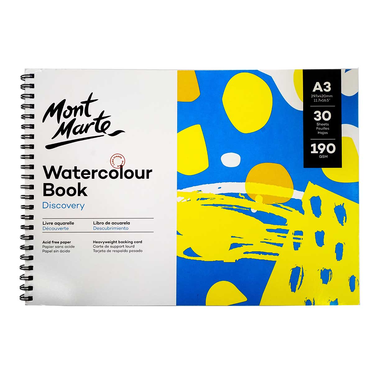 Альбомы AR1415 Альбом для акварели 190 гр, хлопок, 30 листов А3,