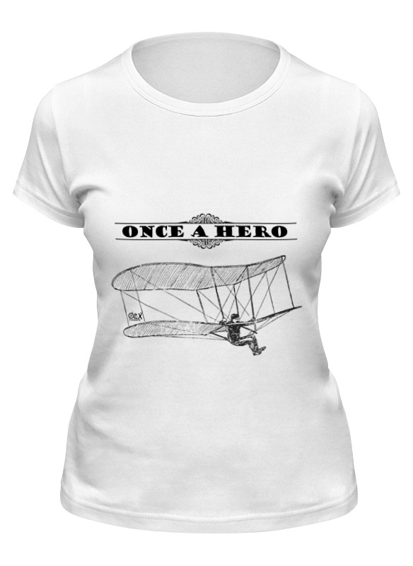 

Футболка женская Printio Once a hero белая 2XL, Белый, Once a hero