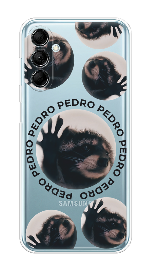 

Чехол на Samsung Galaxy M14 5G "Pedro енот", Черный;бежевый;прозрачный, 2108150-1