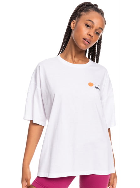 

Футболка женская Roxy ERJZT05389 белая XS, Белый, ERJZT05389