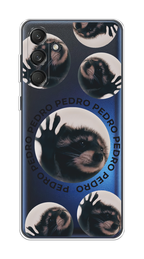 

Чехол на Samsung Galaxy M55 "Pedro енот", Черный;бежевый;прозрачный, 2109650-1