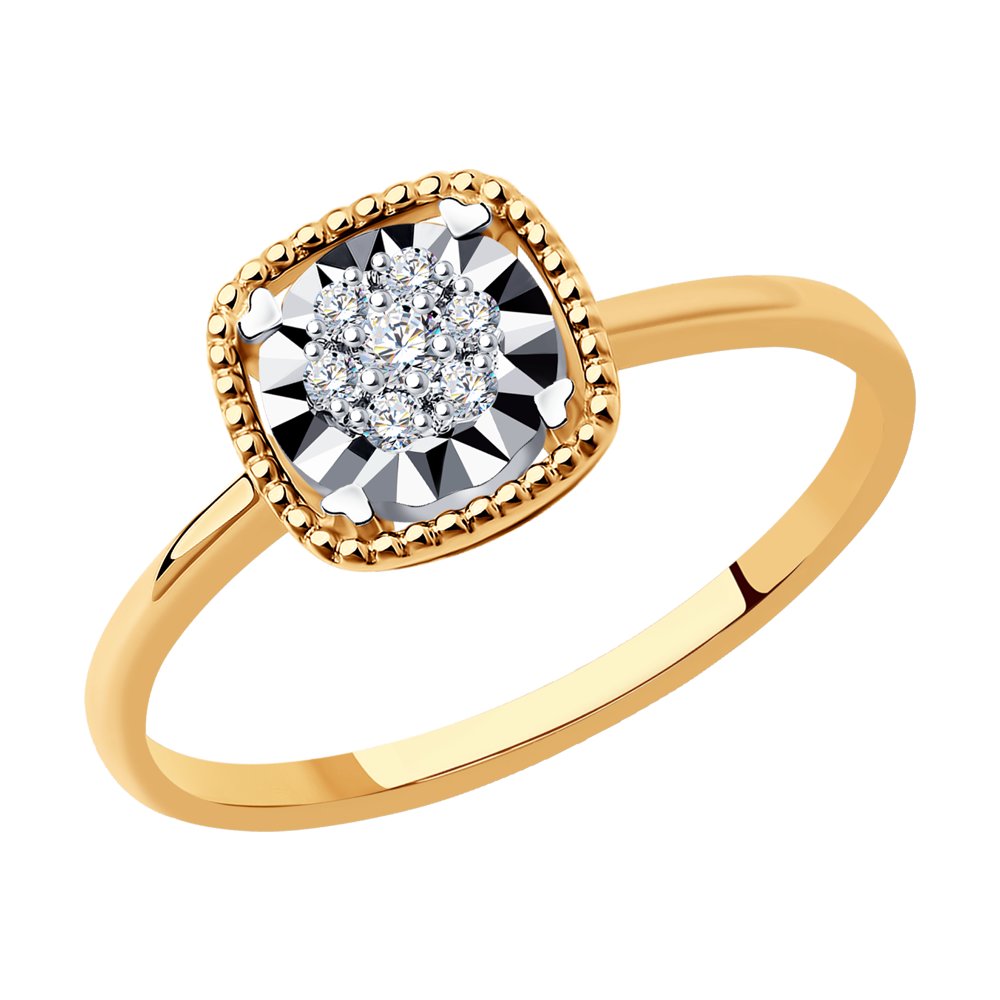 Кольцо из золота с бриллиантами р.17.5 SOKOLOV Diamonds 1012143