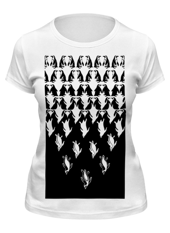 

Футболка женская Printio Пингвины белая 2XL, Белый, Пингвины