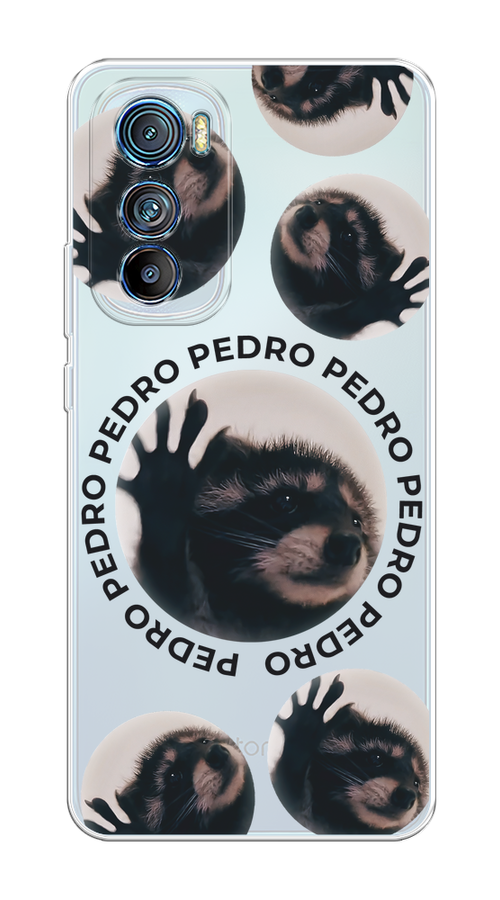 

Чехол на Motorola Edge 30 "Pedro енот", Черный;бежевый;прозрачный, 243250-1