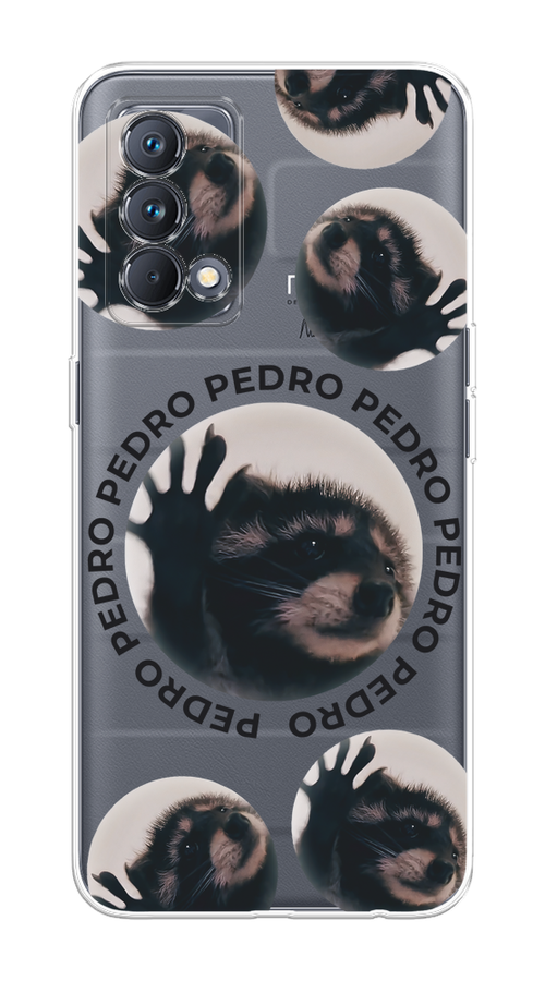 

Чехол на Realme GT Master Edition "Pedro енот", Черный;бежевый;прозрачный, 2510450-1