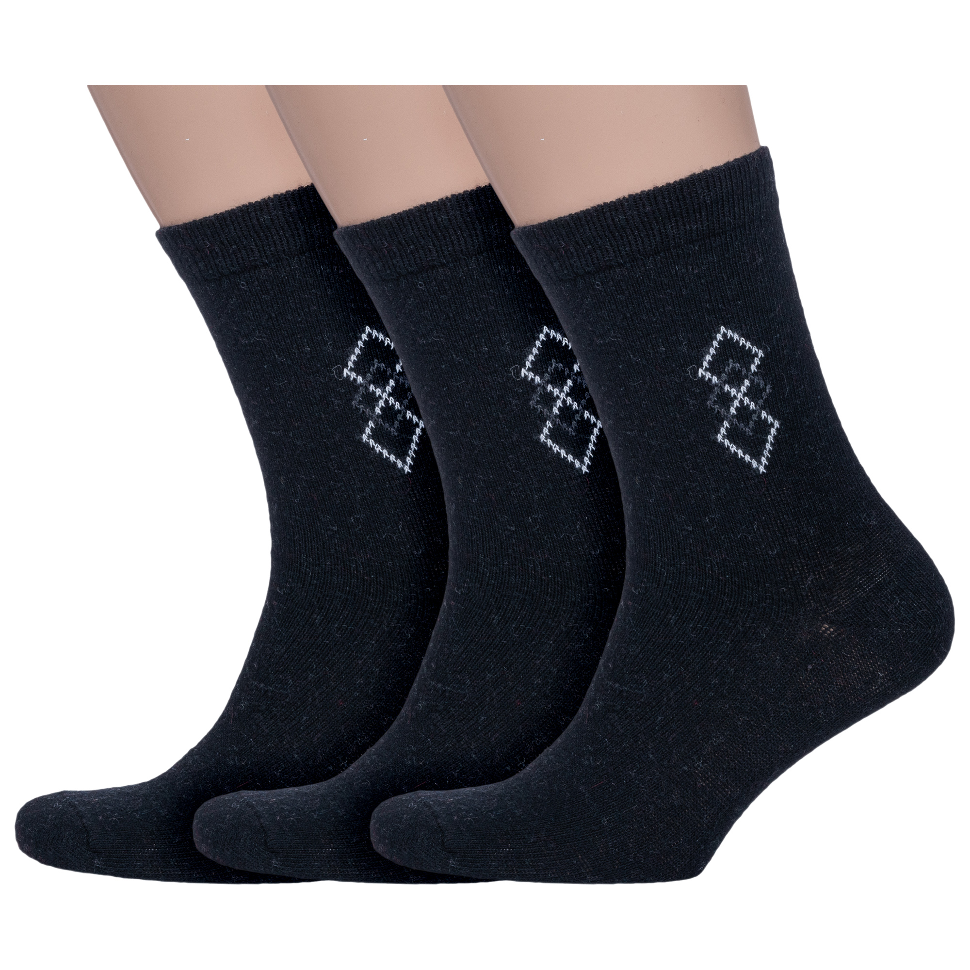 Комплект носков мужских Hobby Line 3-6285 черных one size