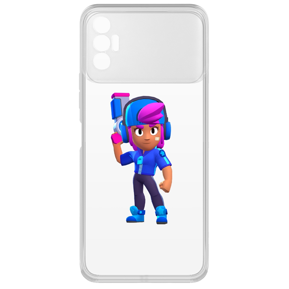 

Чехол-накладка Brawl Stars-Звёздная Шелли для Tecno Spark 8P