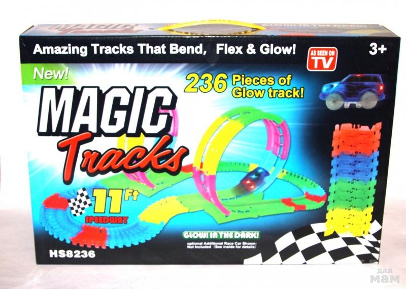 фото Светящийся magic tracks 236 деталей, коробка 24 шт daprivet