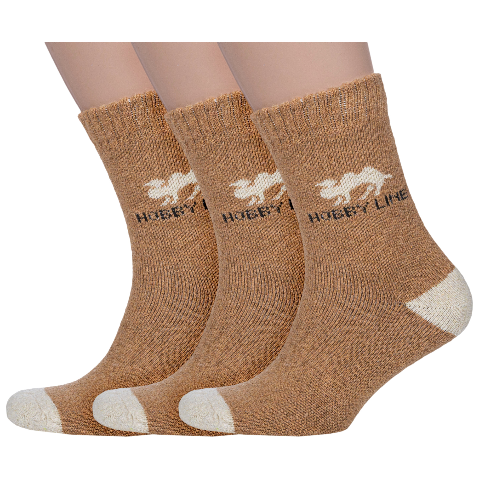 Комплект носков мужских Hobby Line 3-6275 бежевых one size