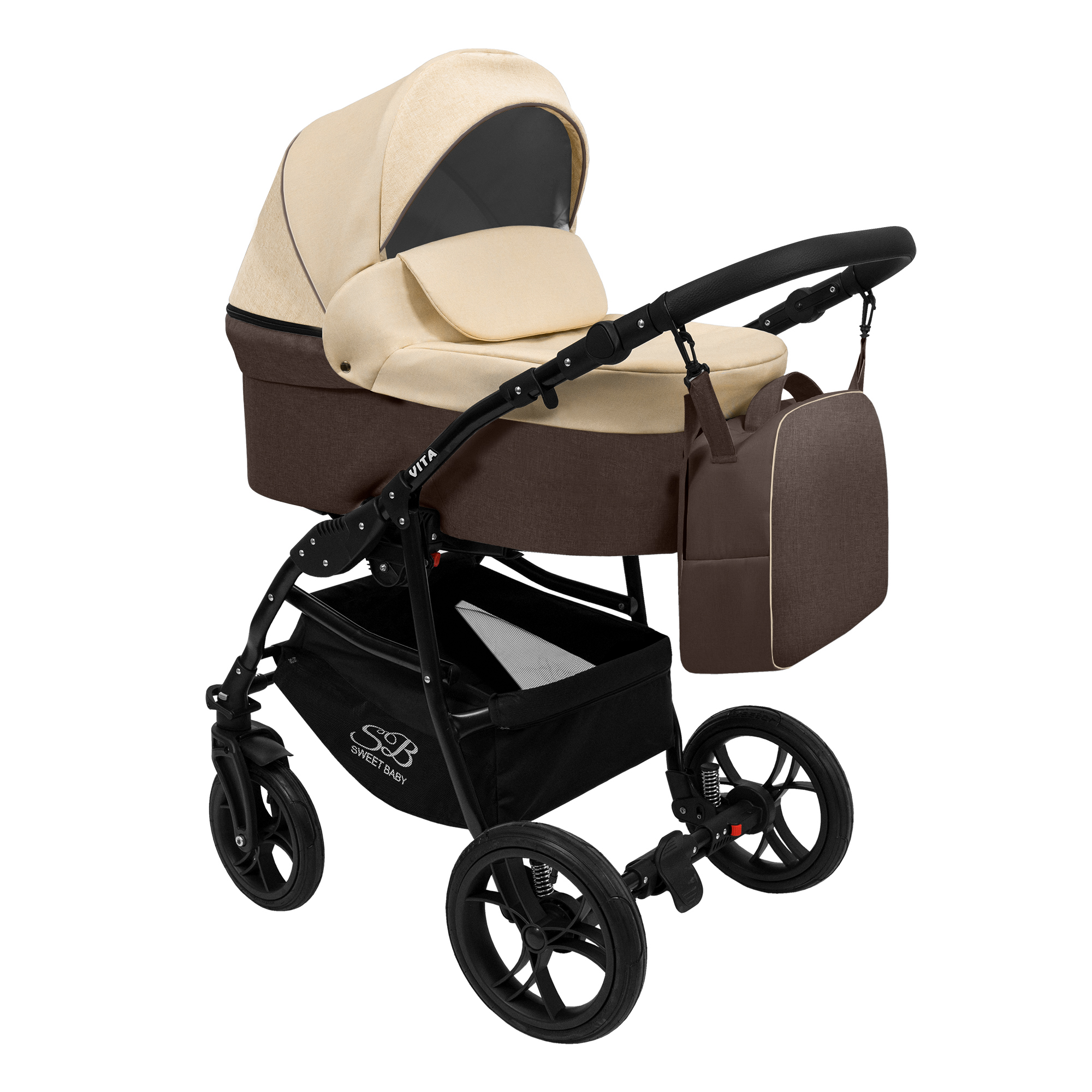 

Коляска Sweet Baby 2 в 1 Vita Beige/Brown 426740, Vita