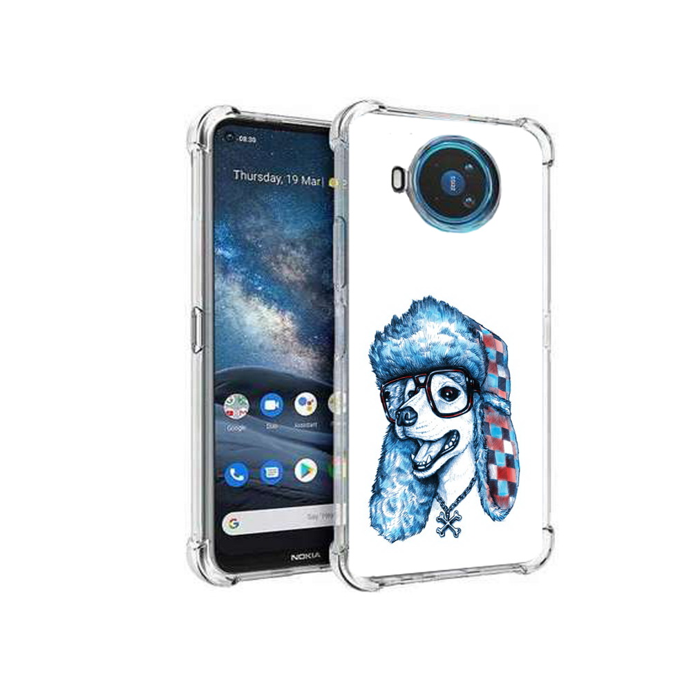 

Чехол MyPads Tocco для Nokia X100 зимний пес (PT227057.109.362), Прозрачный, Tocco