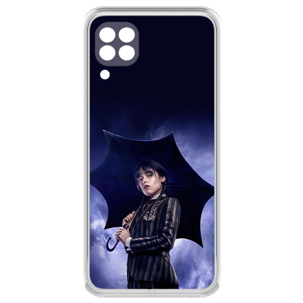 

Чехол-накладка Krutoff Clear Case Уэнсдей Аддамс - Уэнсдей под зонтом для Huawei Nova 6SE