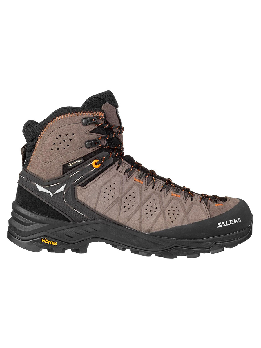 фото Ботинки мужские salewa alp trainer 2 mid gore-tex® men's серые 8.5 uk