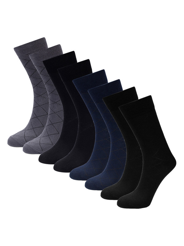 Комплект носков мужских GREY STONE NSK017 черных; синих; серых 27