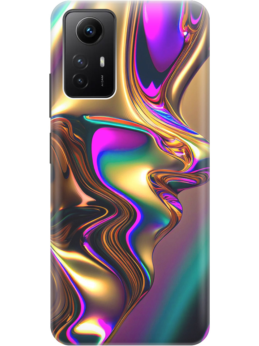 

Силиконовый чехол на Xiaomi Redmi Note 12s с принтом "Золотистая абстракция", Прозрачный;золотистый;фиолетовый, 778676931