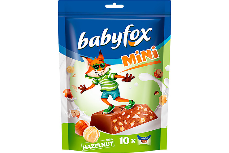 «BabyFox», конфеты шоколадные mini с фундуком, 120 г