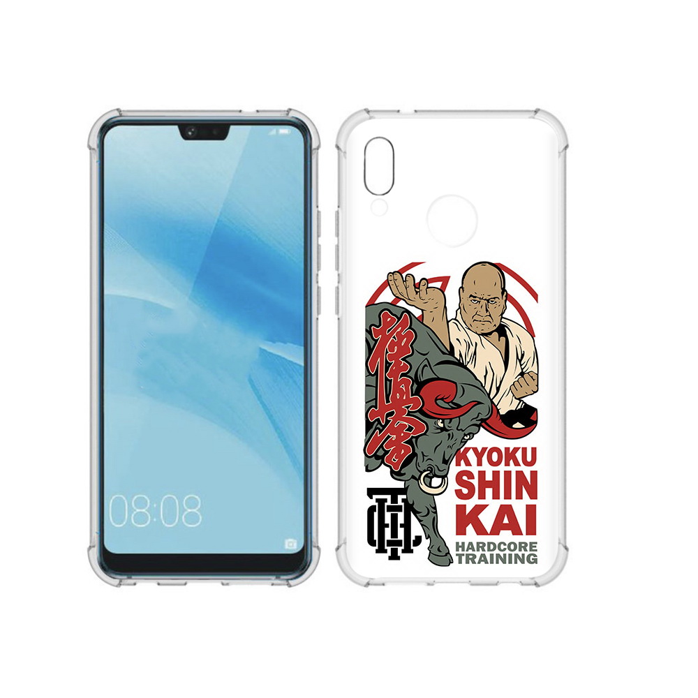 

Чехол MyPads Tocco для Huawei P20 Lite единоборства рисунок (PT130405.51.343), Прозрачный, Tocco