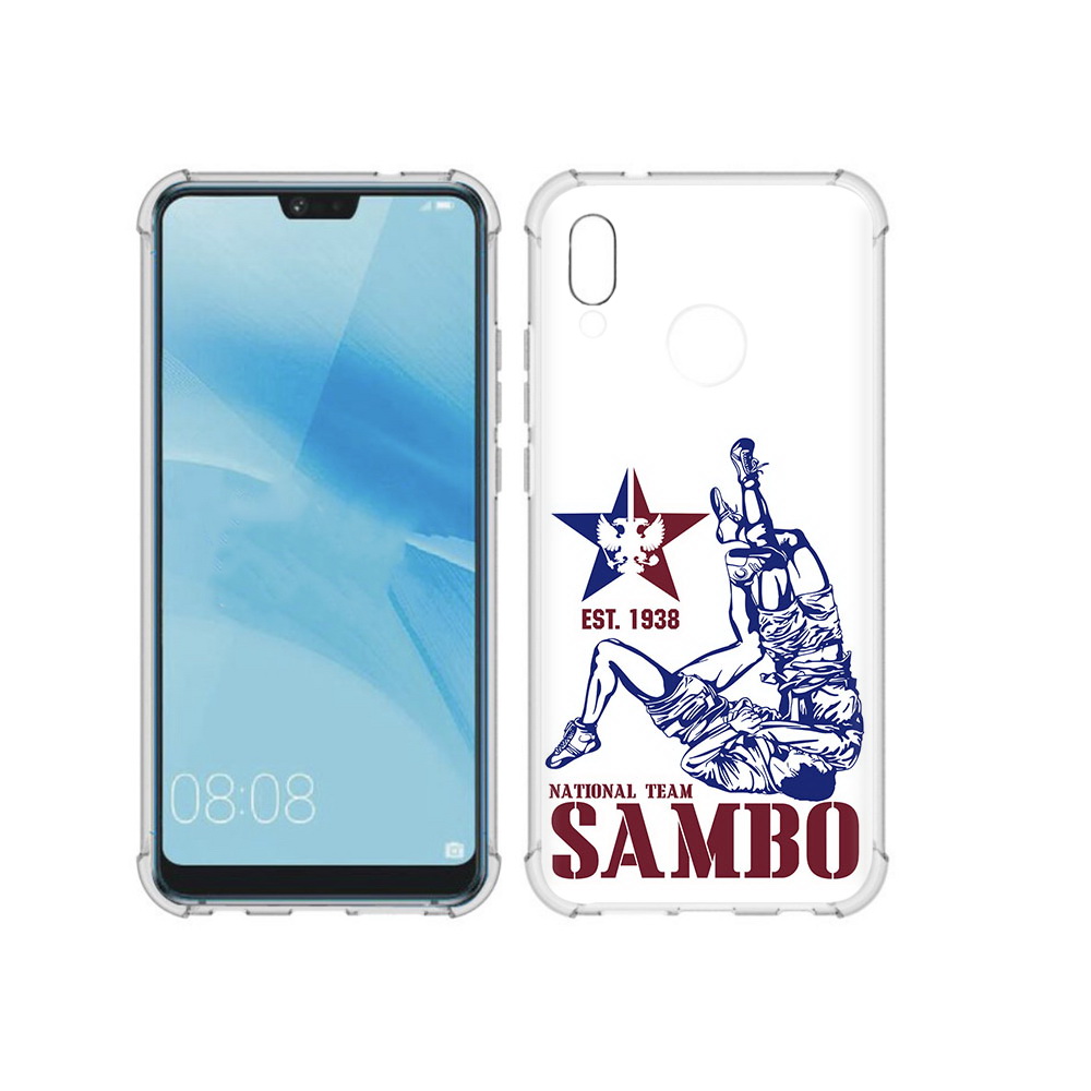 

Чехол MyPads Tocco для Huawei P20 Lite единоборства самбо (PT130405.51.344), Прозрачный, Tocco