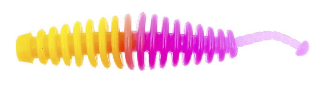 

Слаги съедобные искусственные LJ Pro Series TRICK WORM 2,5in (06.35)/T95 7шт., Желтый;розовый, Trick Worm
