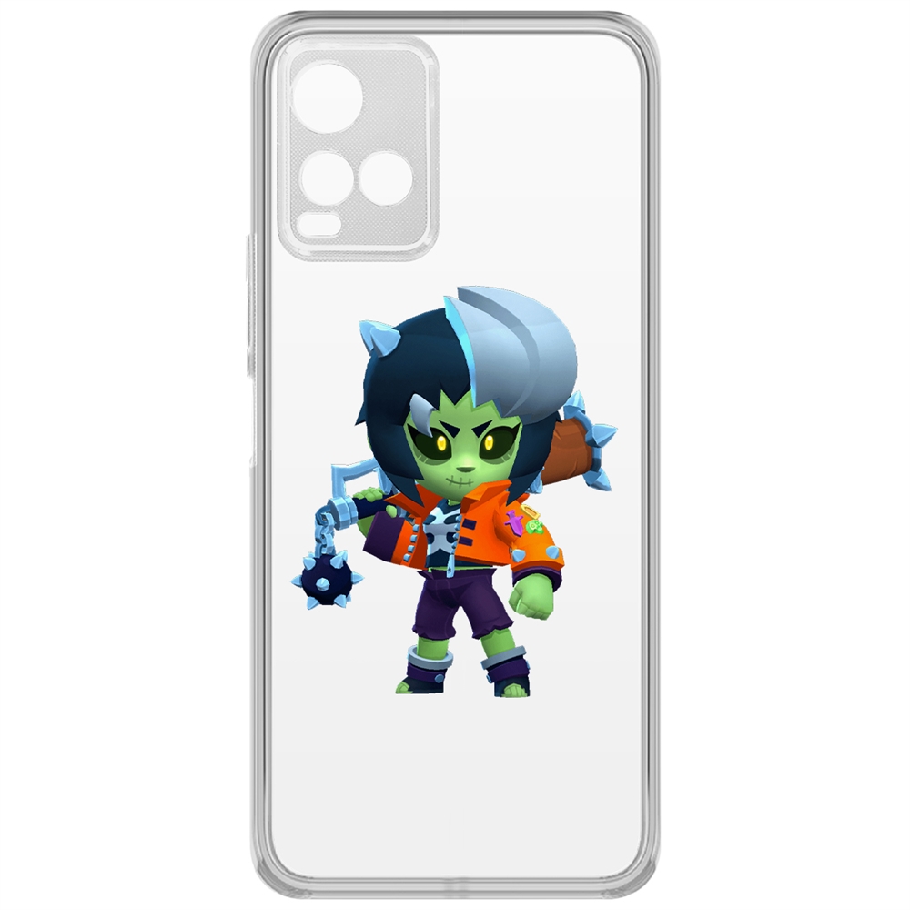 

Чехол-накладка Brawl Stars-ЗомБиби для Vivo Y21, Прозрачный