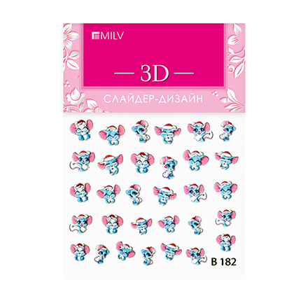 

Набор, Milv, 3D-слайдер B182, 3 шт., Разноцветный