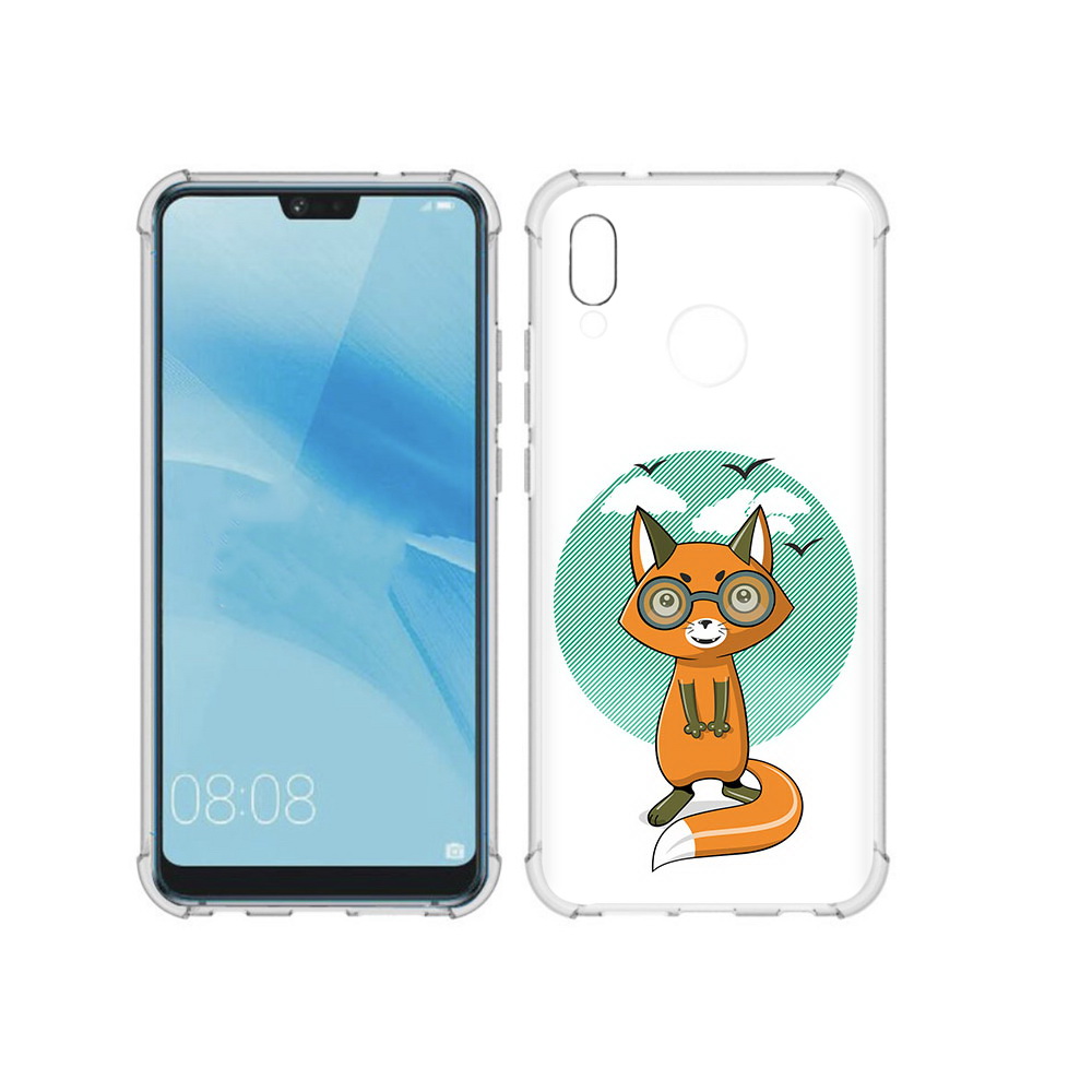 

Чехол MyPads Tocco для Huawei P20 Lite задумчивая лиса (PT130405.51.348), Прозрачный, Tocco