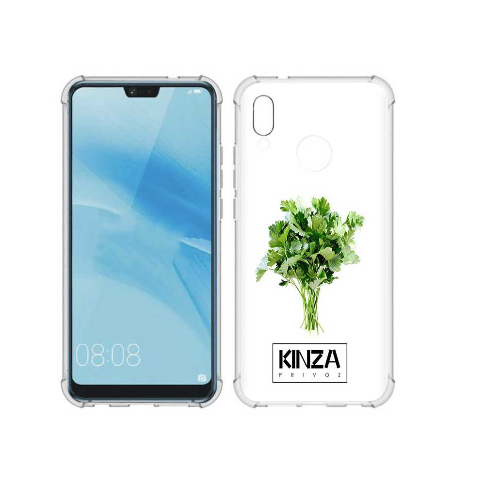 

Чехол MyPads Tocco для Huawei P20 Lite Бренд Кинза (PT130405.51.35), Прозрачный, Tocco