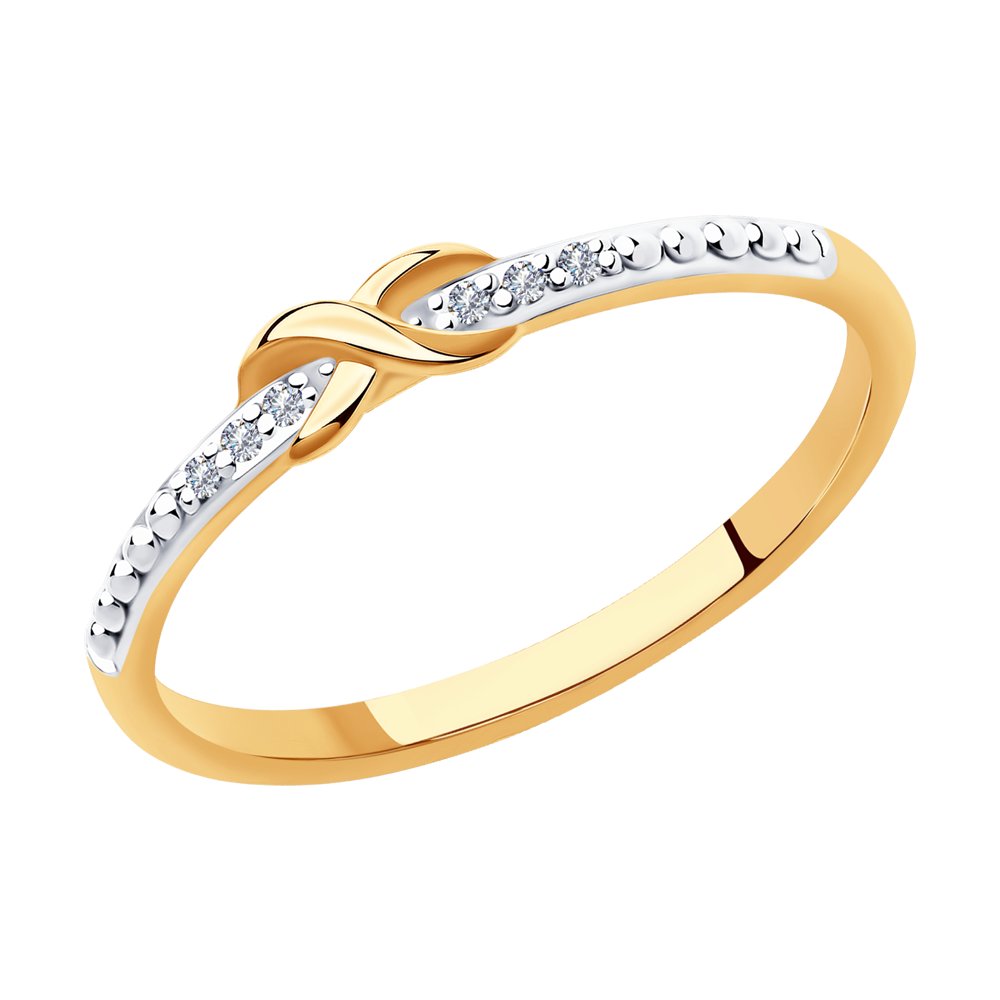 

Кольцо из комбинированного золота с бриллиантом р.  SOKOLOV Diamonds 1011925, 1011925